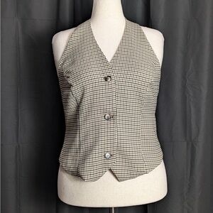 Belle Poque Halter V-Neck Single Breasted Handkerchief Vest